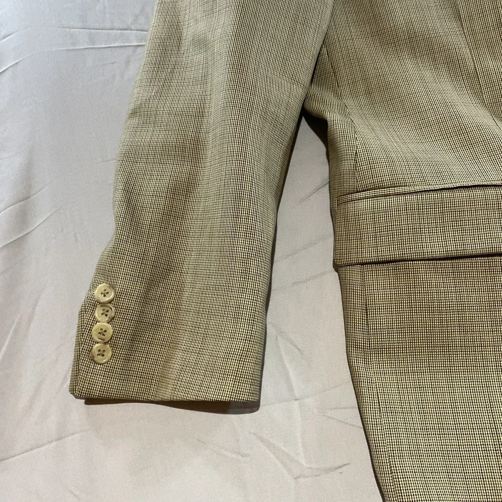 Lauren Ralph Lauren Men's 46R Tan Sport Coat Blazer Wool Silk USA Made